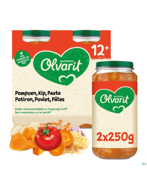 Olvarit potiron poulet pates    2x250g 12m02