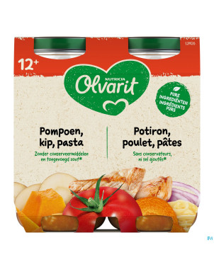 Olvarit potiron poulet pates    2x250g 12m02