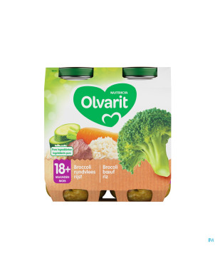 Olvarit brocoli boeuf riz    2x250g 18m02