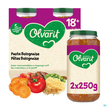 Olvarit pates bolognaise    2x250g 18m00