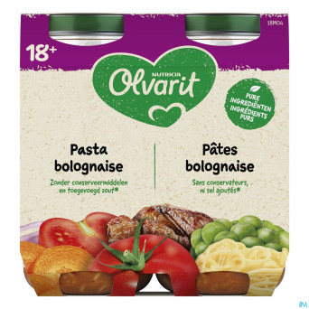 Olvarit pates bolognaise    2x250g 18m00
