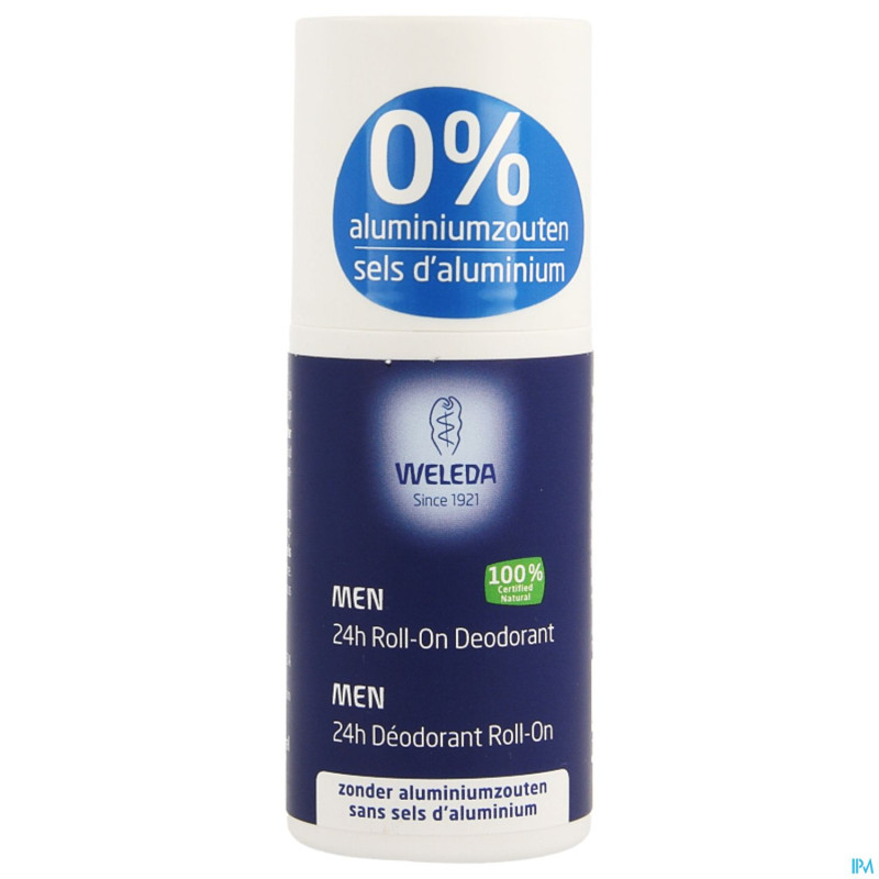 Weleda deodorant homme 24h roll-on 50ml