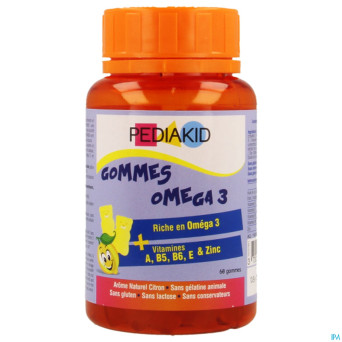 Pediakid gommes omega 3 gommes a macher 60