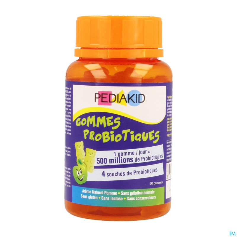 Pediakid gommes probiotiques gommes a macher 60