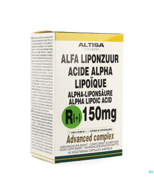 Altisa r(+)-alpha lipouque 150mg + c+e  v-caps  45
