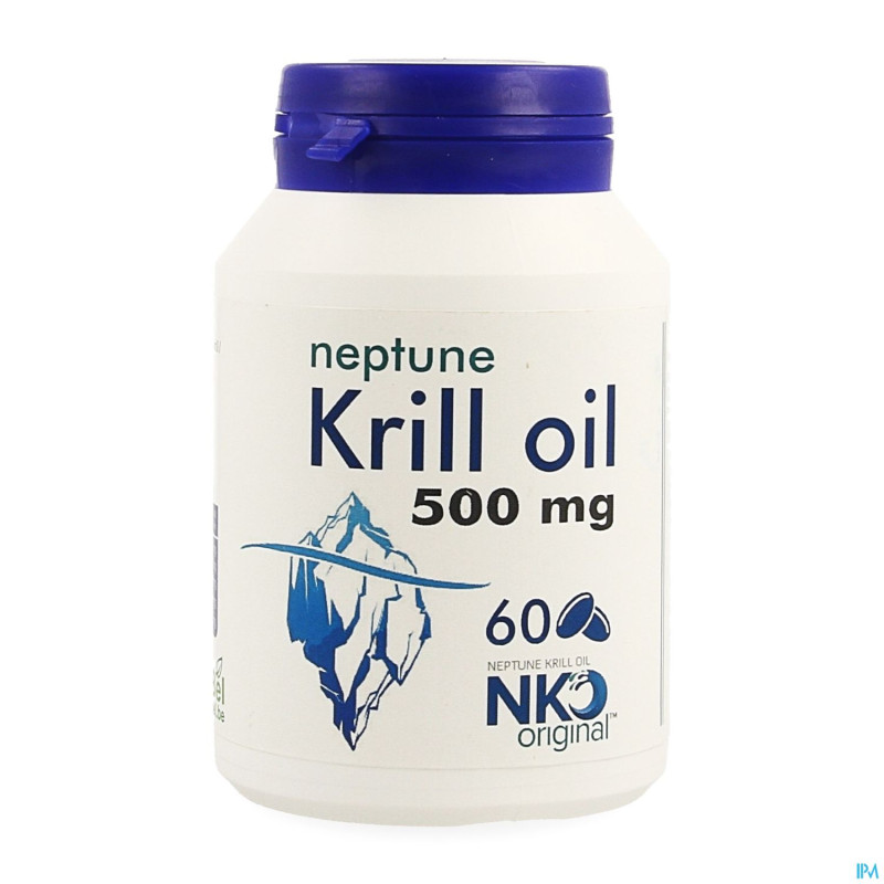 Soria neptune krill oil 500mg pot perles  60