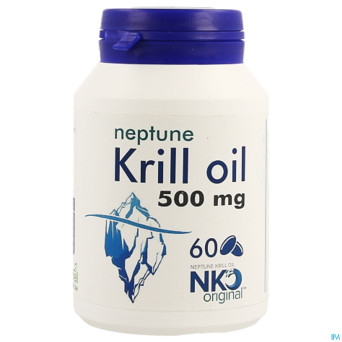 Soria neptune krill oil 500mg pot perles  60