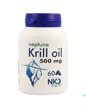 Soria neptune krill oil 500mg pot perles  60