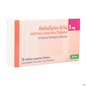 Amlodipine krka  5mg comp 56 x  5mg