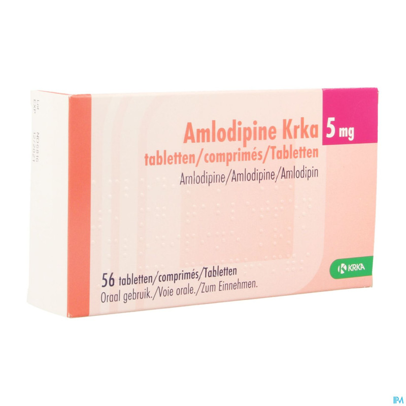Amlodipine krka  5mg comp 56 x  5mg