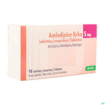 Amlodipine krka  5mg comp  98 x  5mg
