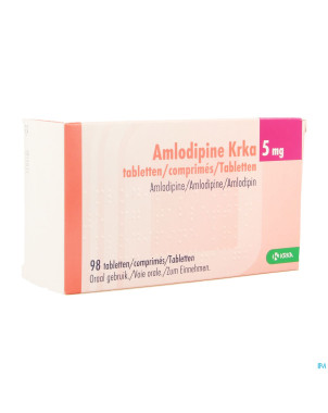 Amlodipine krka  5mg comp  98 x  5mg