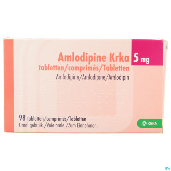 Amlodipine krka  5mg comp  98 x  5mg