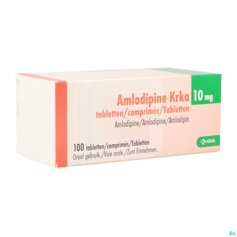 Amlodipine krka 10mg comp 100 x 10 mg