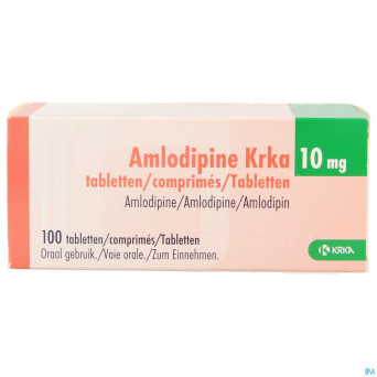 Amlodipine krka 10mg comp 100 x 10 mg