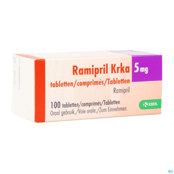 Ramipril krka  5,0mg comp 100