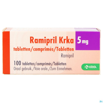 Ramipril krka  5,0mg comp 100