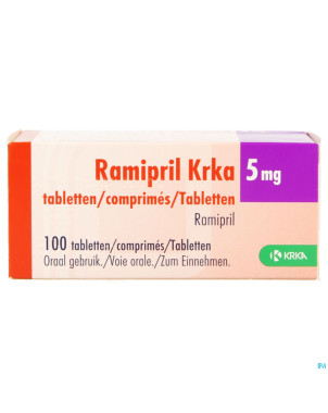 Ramipril krka  5,0mg comp 100