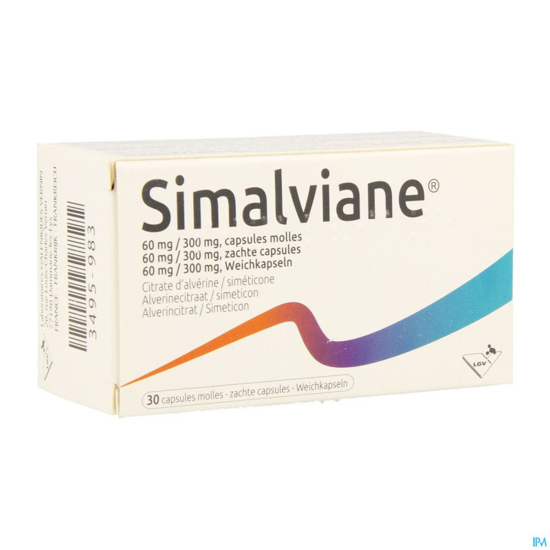 Simalviane 60mg/300mg caps molles  30