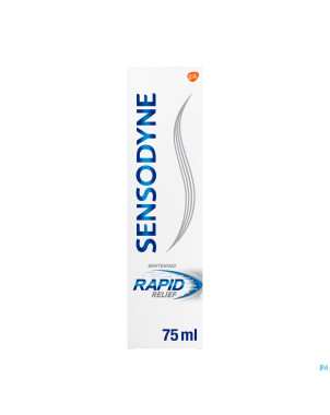 Sensodyne rapid relief whitening dentifrice   75ml