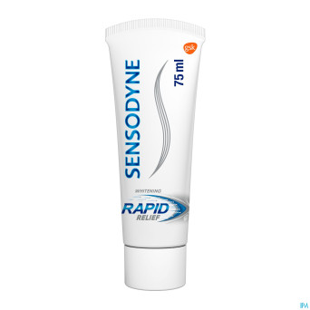 Sensodyne rapid relief whitening dentifrice   75ml