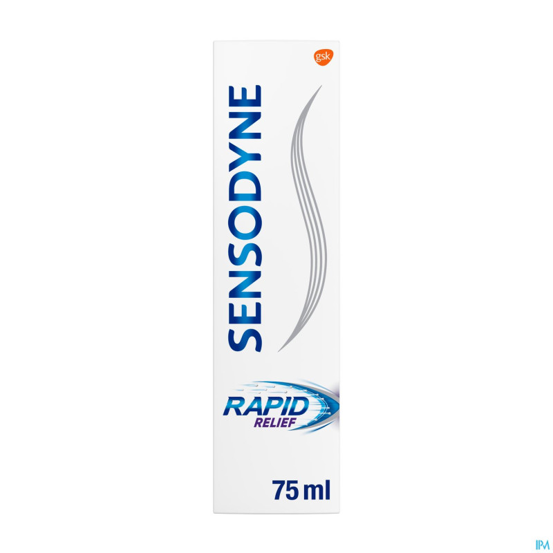Sensodyne rapid relief dentifrice    75ml
