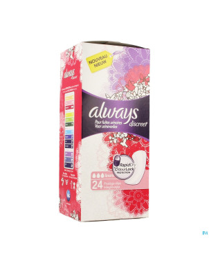 Always discreet incontinence liner normal    24