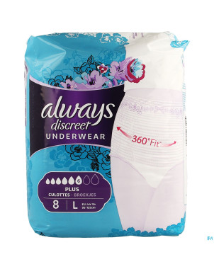 Always discreet incontinence pants l    8