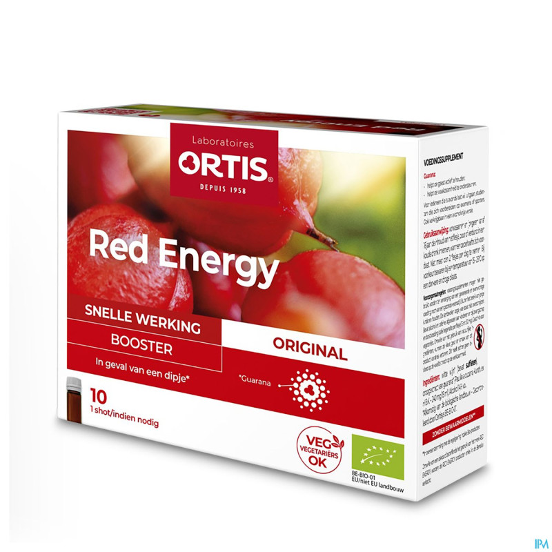 Ortis red energy bio alc    10x15ml