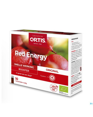Ortis red energy bio alc    10x15ml