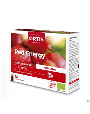 Ortis red energy bio alc    10x15ml