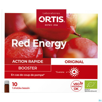 Ortis red energy bio alc    10x15ml