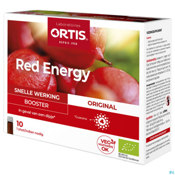 Ortis red energy bio alc    10x15ml