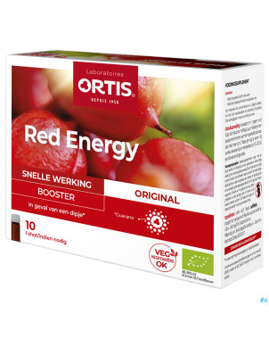 Ortis red energy bio alc    10x15ml