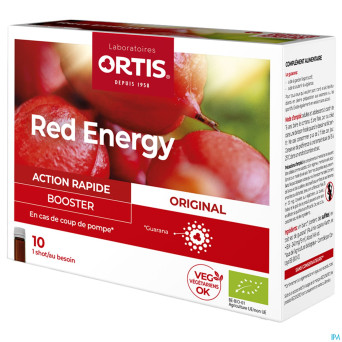 Ortis red energy bio alc    10x15ml