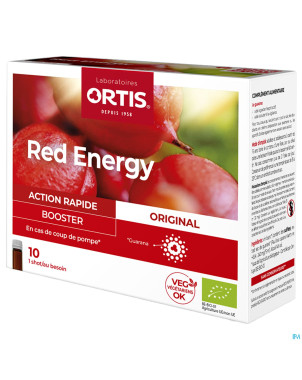 Ortis red energy bio alc    10x15ml