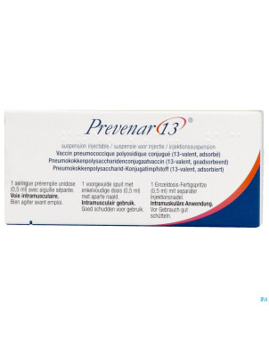 Prevenar 13 susp inj seringue prer. 1 x 0,5ml pip