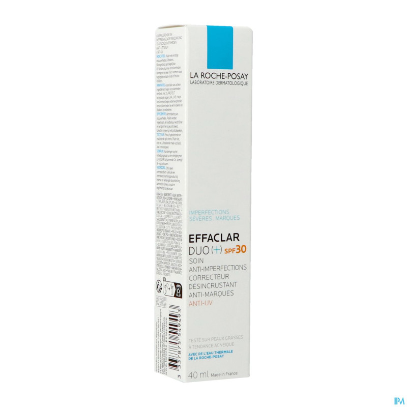 Lrp effaclar duo+ spf30 40ml