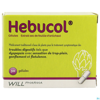 Hebucol nf    caps 30 x 400mg rempl.1509330