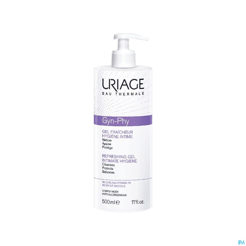 Uriage gyn-phy gel fraicheur hygiene intime 500ml