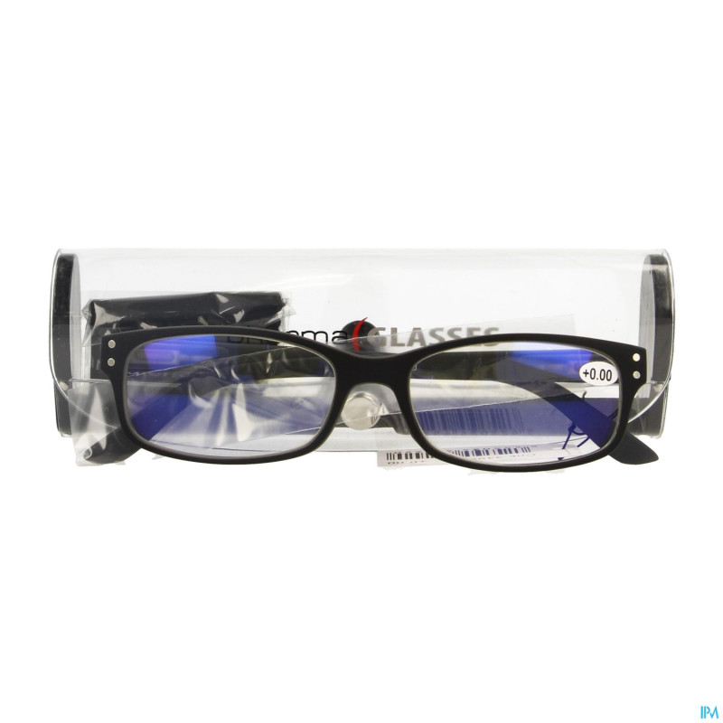 Pharmaglasses visionblue pc01 lun.lect.+0.00 black