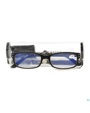Pharmaglasses visionblue pc01 lun.lect.+1.00 black