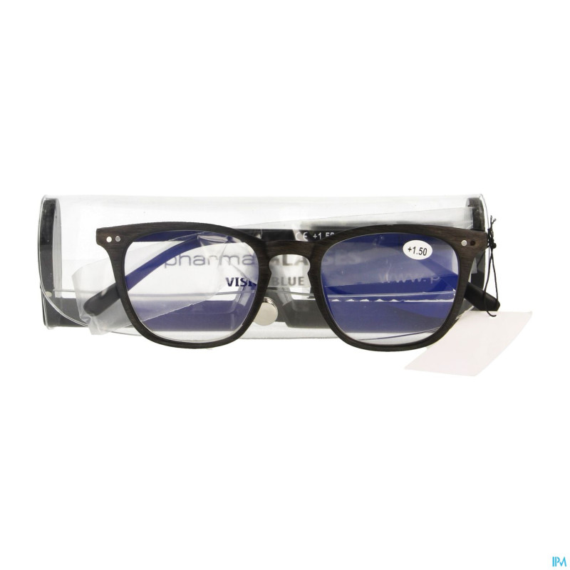 Pharmaglasses visionblue pc02 lun.lect.+1.50 brown
