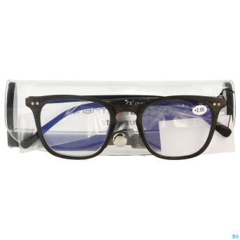 Pharmaglasses visionblue pc02 lun.lect.+2.00 brown