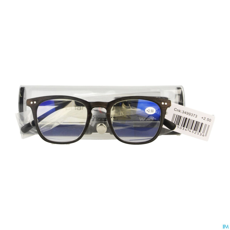 Pharmaglasses visionblue pc02 lun.lect.+2.50 brown
