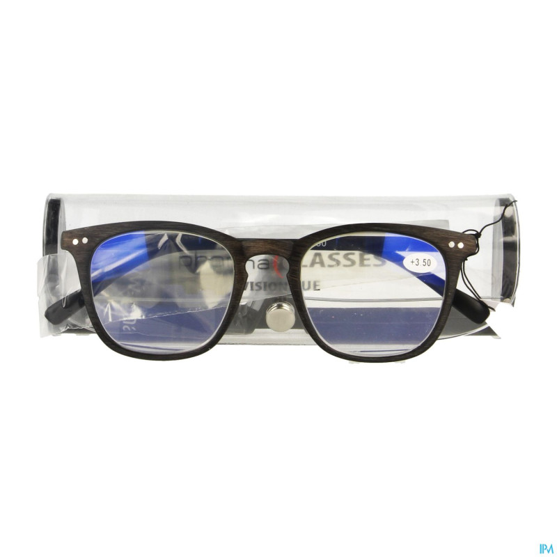 Pharmaglasses visionblue pc02 lun.lect.+3.50 brown