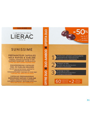 Lierac sunissime duo bronzage    blister caps 2x30