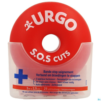 Urgo sos cuts bande 3m x 2,5cm