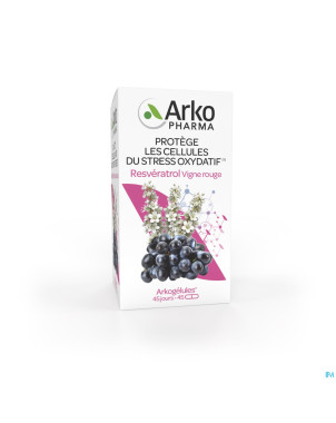 Arkogelules resveratrol    caps  45 rempl.3045283