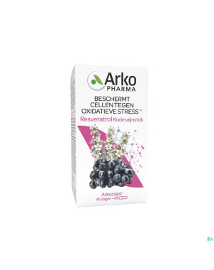Arkogelules resveratrol    caps  45 rempl.3045283